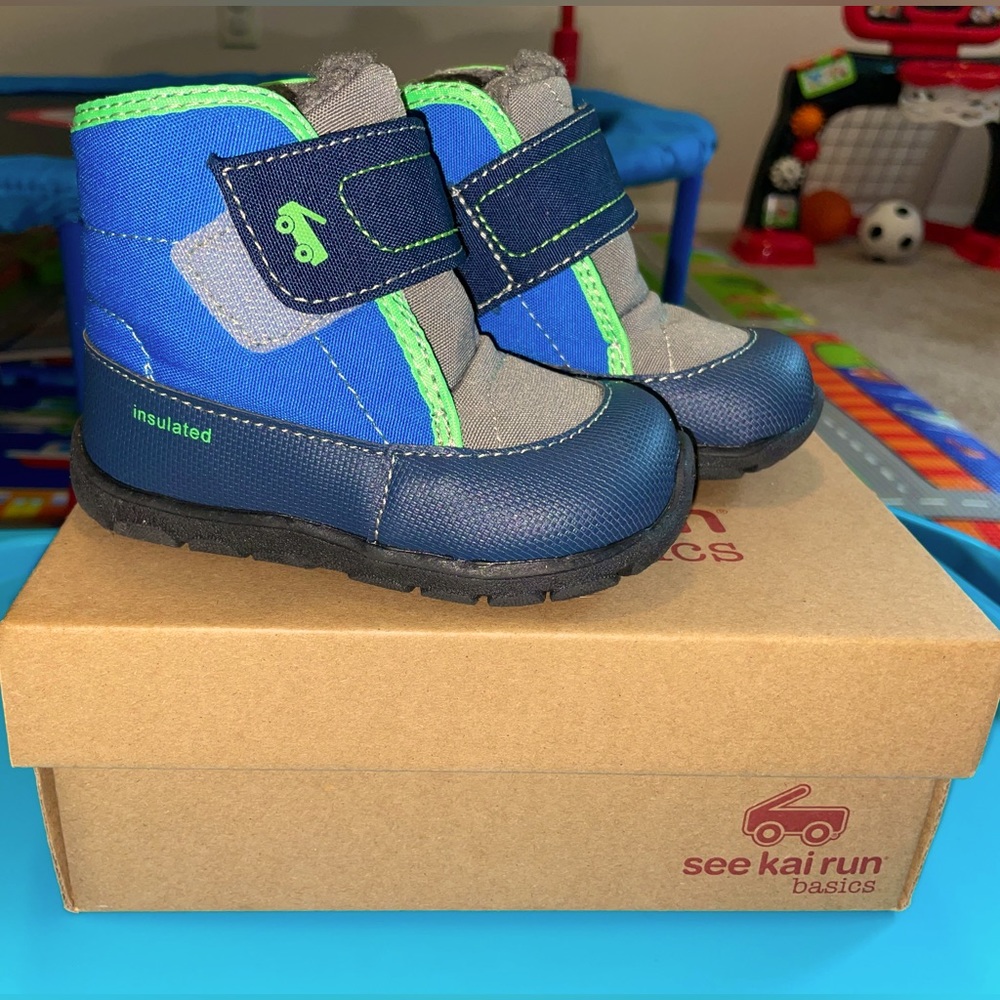 See Kia Run Toddler Boots